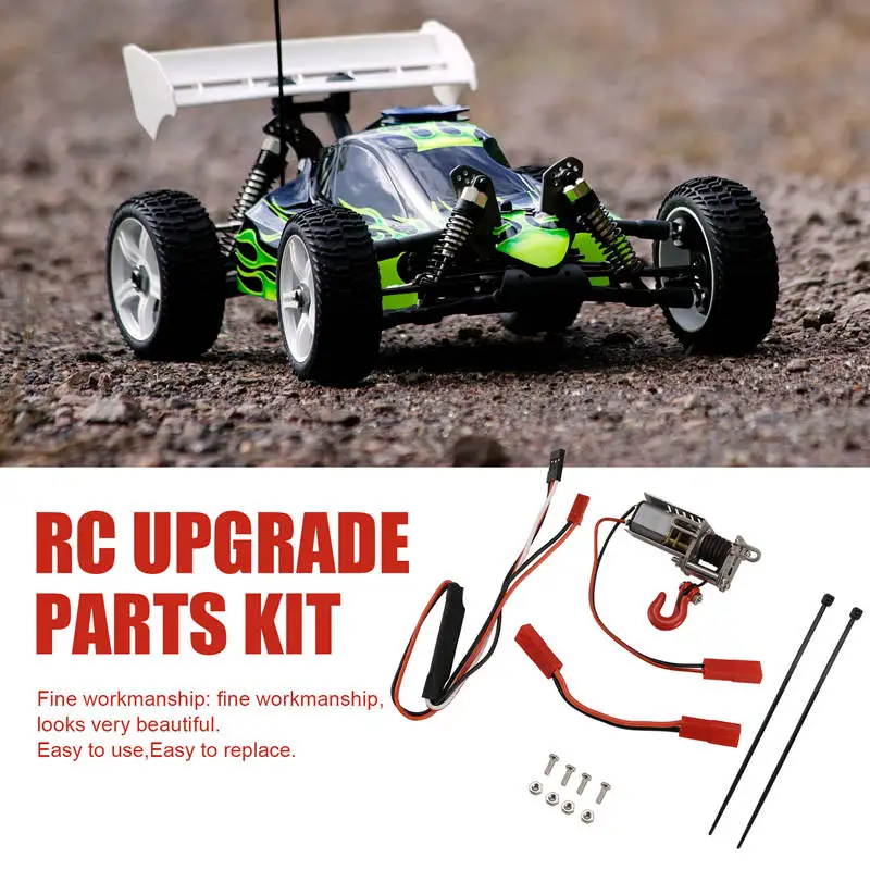 RC Aluminum Automatic Winch Set For WPL/MN/ 1/12 1/14 1/16 Scale RC Car