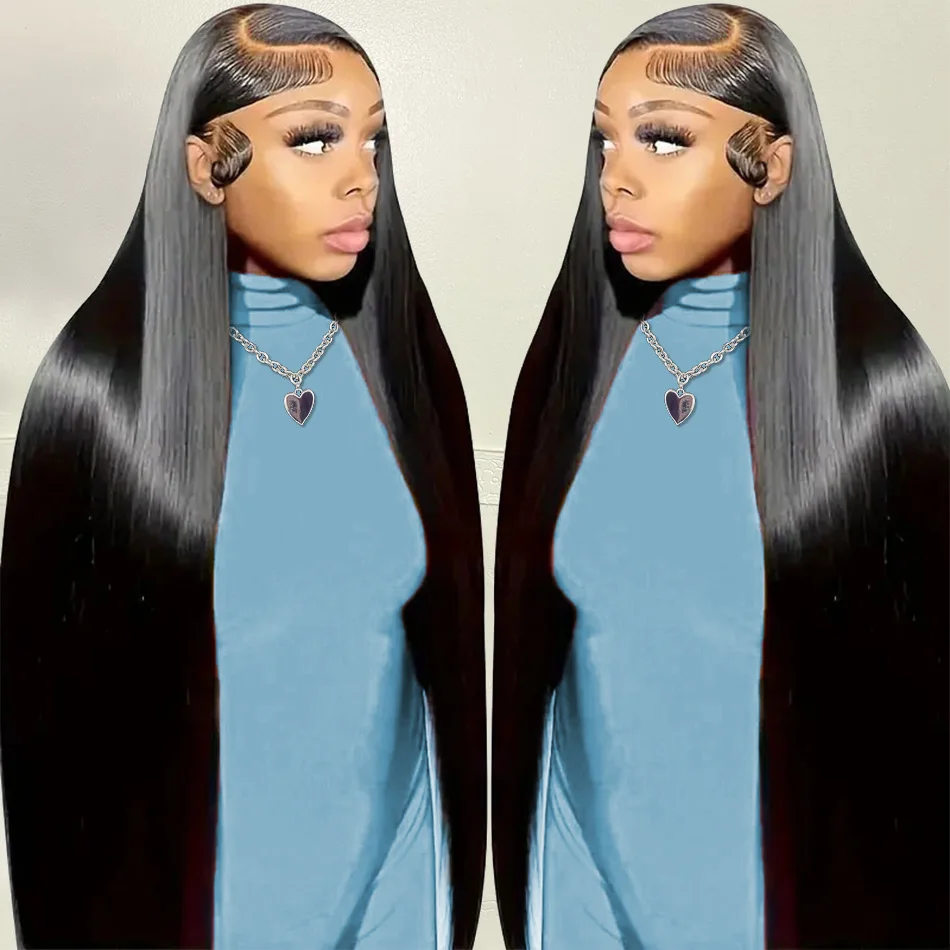 30 Inch Bone Straight 13x4 HD Lace Lace Front Human Hair Wigs 100% Brazilian Remy Human Hair Straight Pre Plucked with Baby Hair