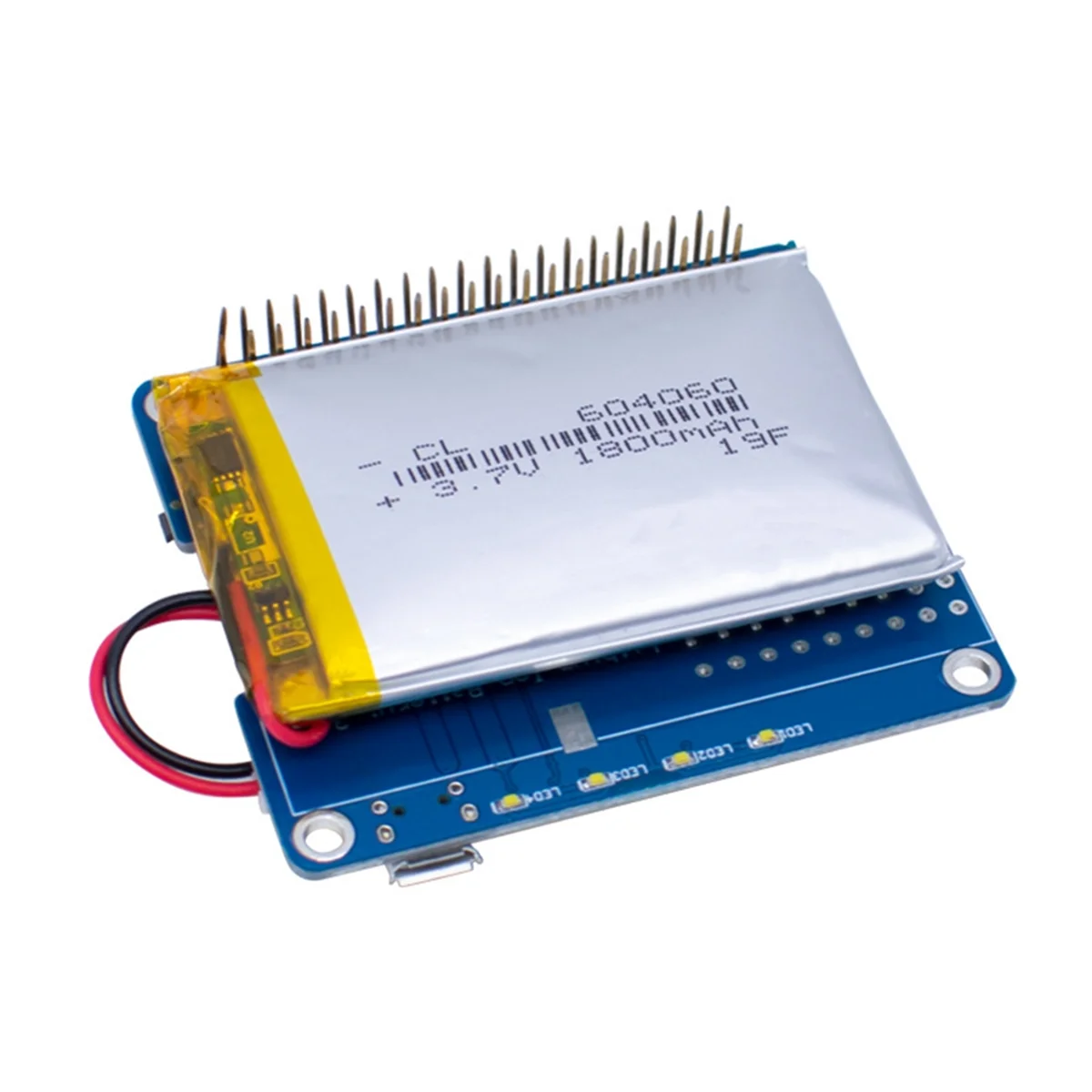 UPS HAT Board for Raspberry Pi 3B+ Lithium Battery Expansion Board Built in 1800MAh with Power Detection Function—AA56