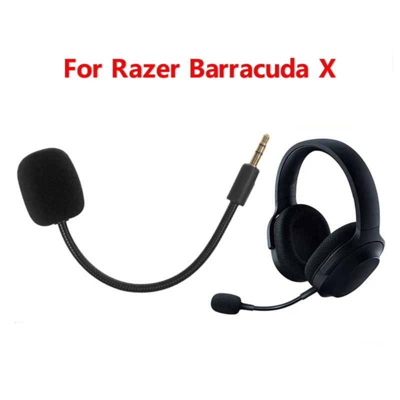 Replacement Gaming Mics 3.5mm Game Microphone for Barracuda X Headphone Mics Fine Comfort and Quality Microphones