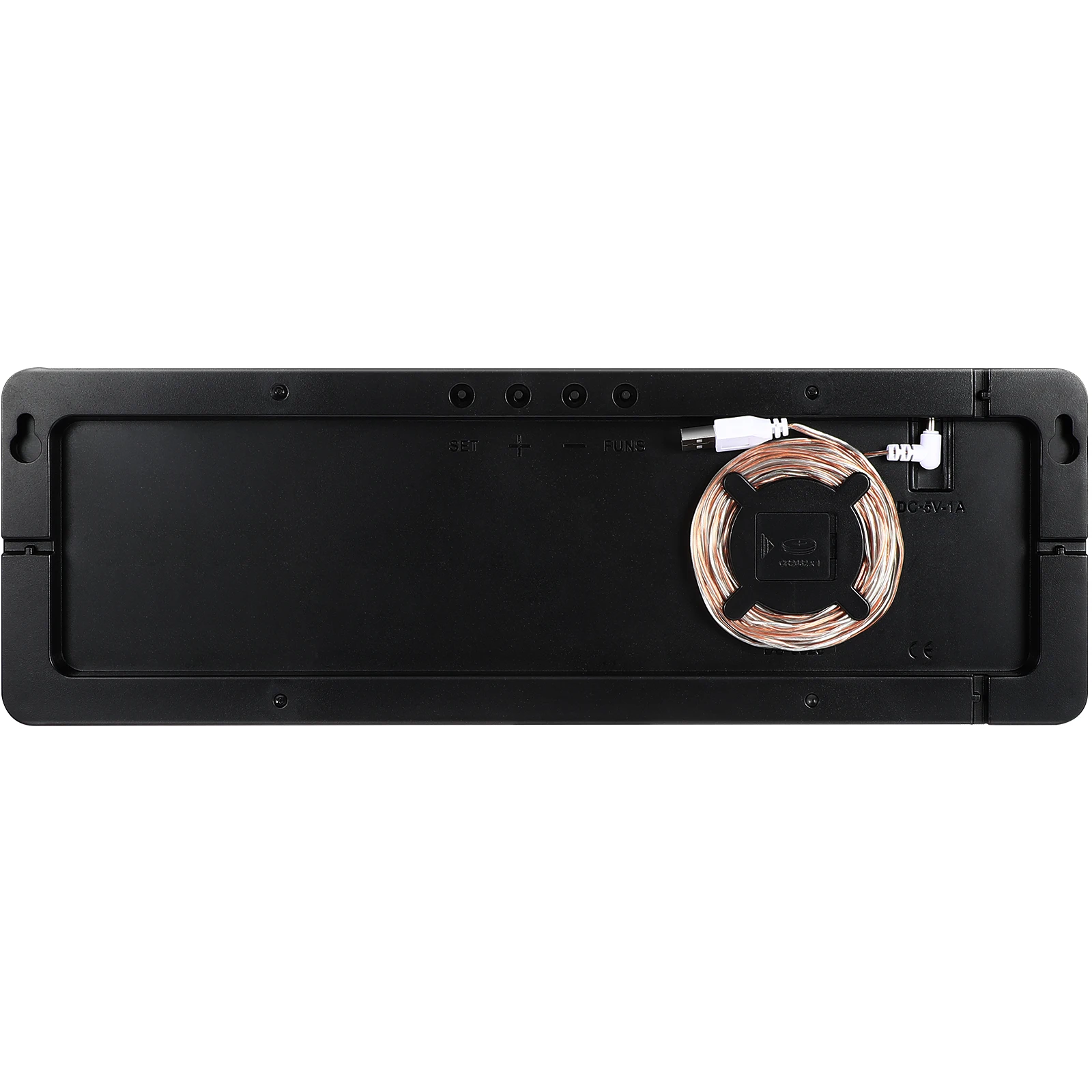 

1Pcs Digital Wall Clock Large 39cm LED Display Temperature Date Alarm Countdown Timer Remote Control USB Power Modern Bedroom