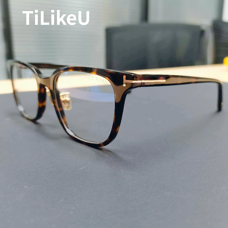 

TILIKEU Brand Acetate Glasses Frame Original Retro Square Computer Prescription Large Rim Eyeglass Men Acetate Eyeglasses Frame