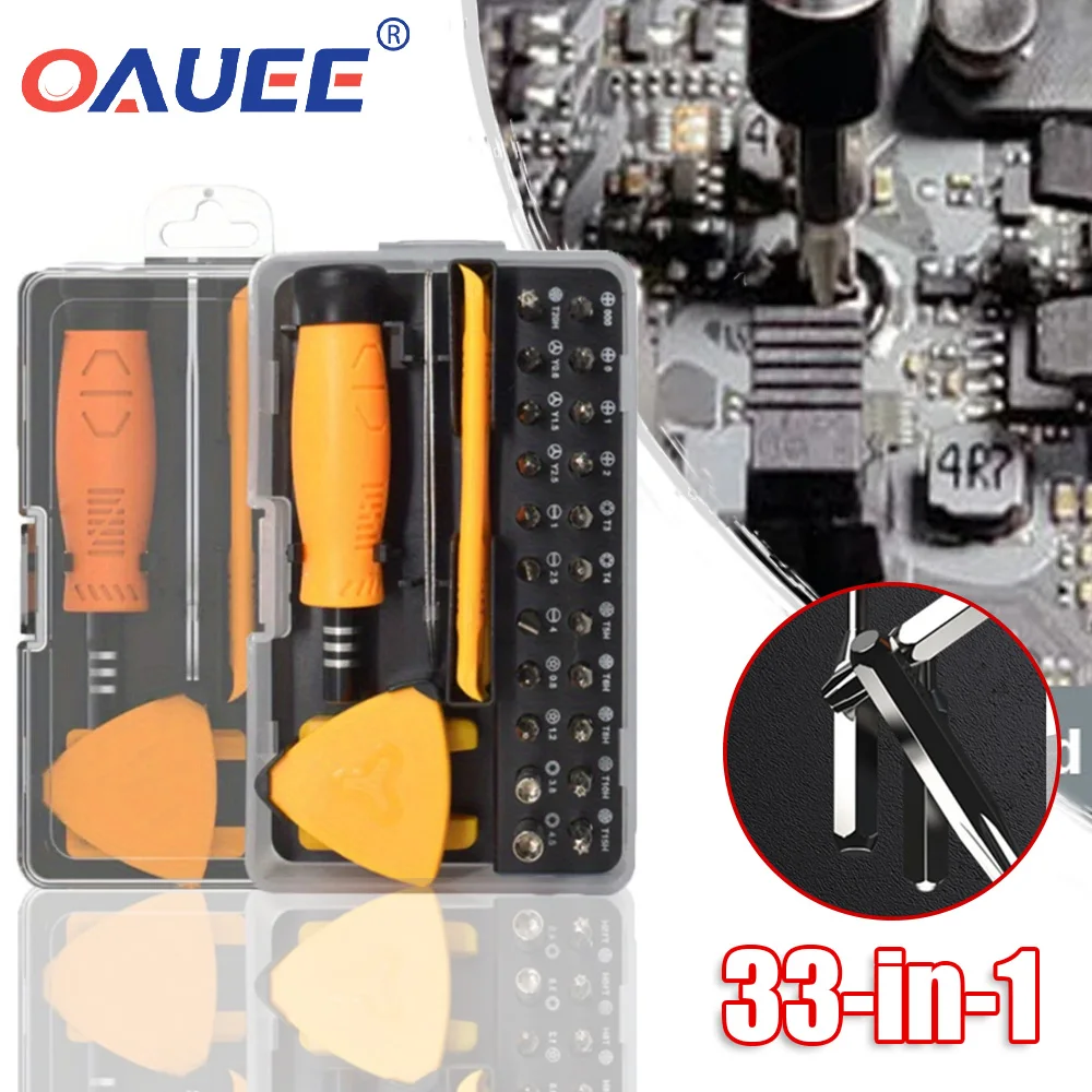 

33 In 1 Multifunctional Screwdriver Combination For Household Use Portable Cross Magnetic Precision Screwdriver Set Repair Tool