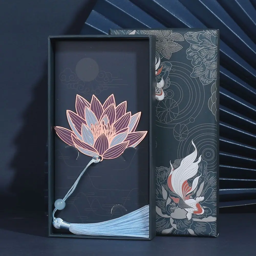 Exquisite Metal Hollow Bookmark Hollow Chinese Style Book Page Pagination Rose Gold Good Wishes Book Page Marker