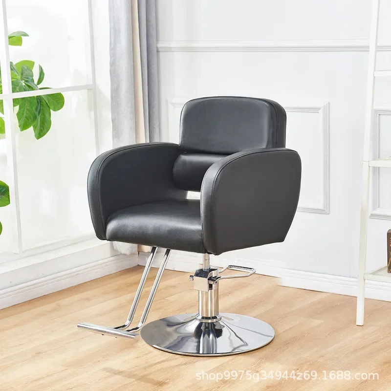 

Nordic Luxury Barber Chairs Professional Comfort Lift Swivel Barber Chairs Perm Hair Dyeing Commercial Furniture Sillas FYBC