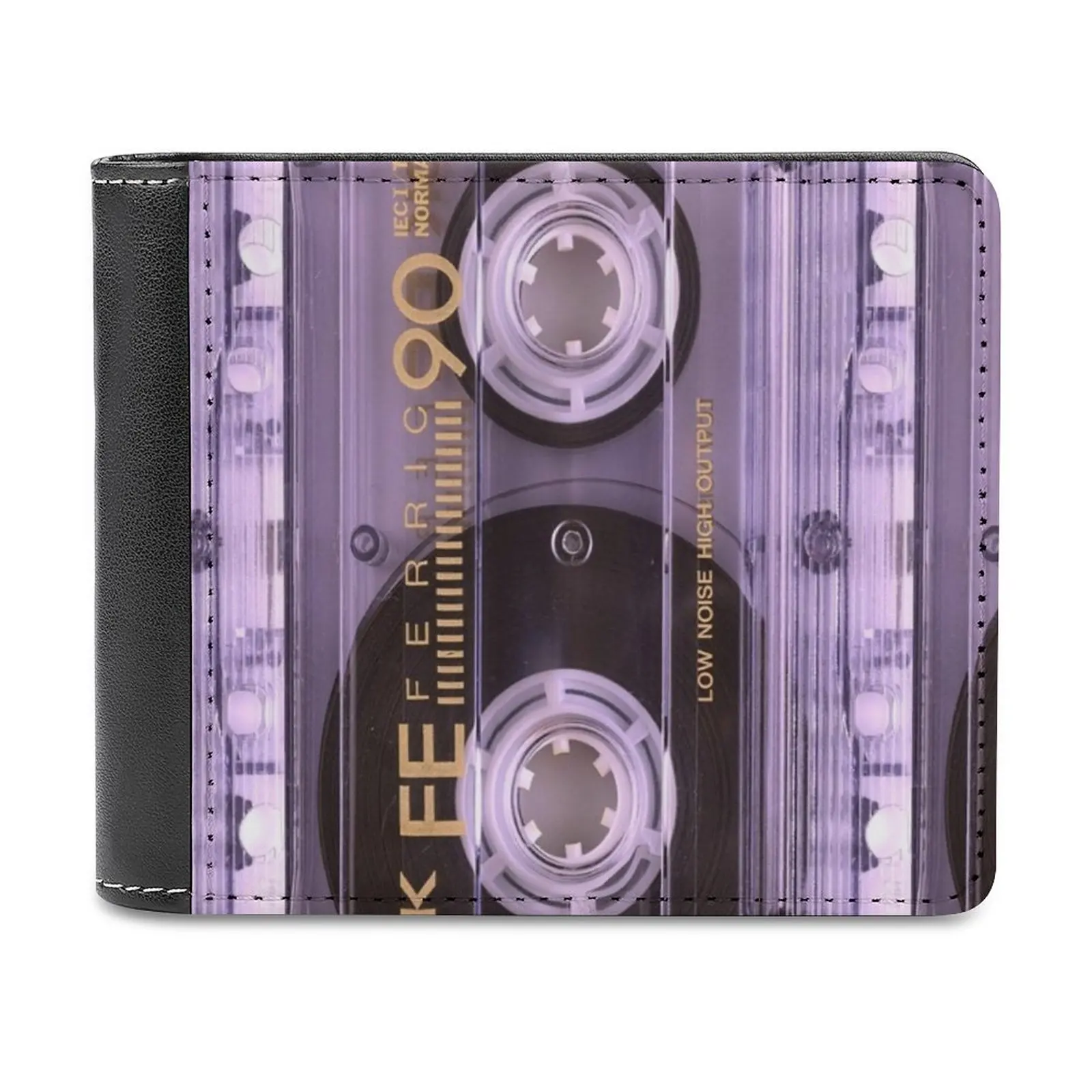 Transparent Cassette Tape Soft Men Wallets New Purse Credit Card Holders For Male Purses Men Wallet Vintage Radio Retro