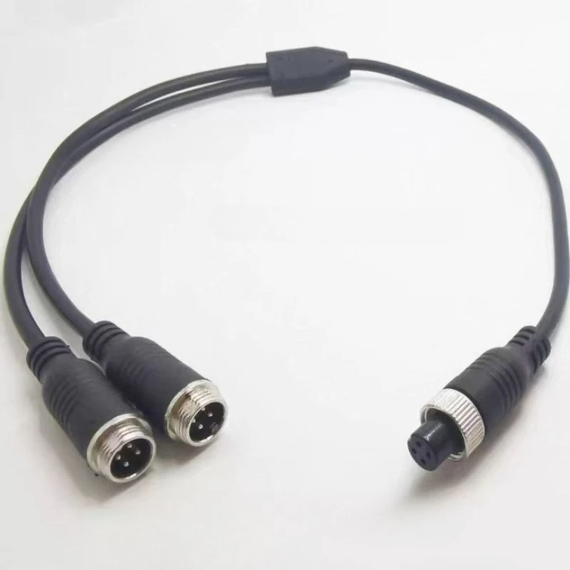 1Pcs M12 4Pin Aviation Male to Male or Female to Female Extension Cable GX12 Adapter for CCTV Camera Security DVR 20CM