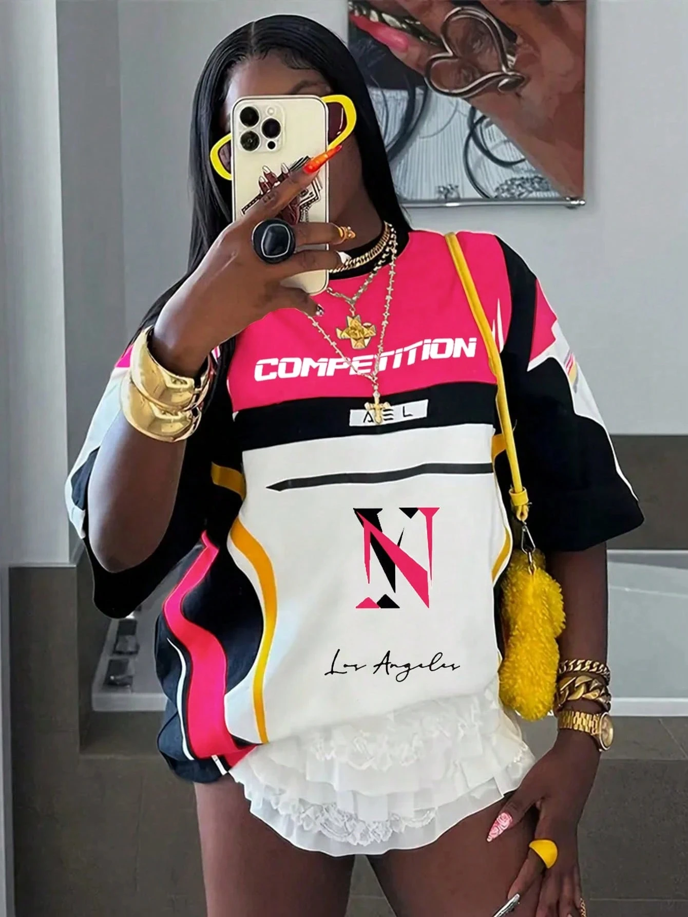 2026 New Women New Racing T-Shirt Street Y2K Hip-Hop Oversized Breathable Quick Drying Jersey Motorcycle Fashion Versatile Shirt
