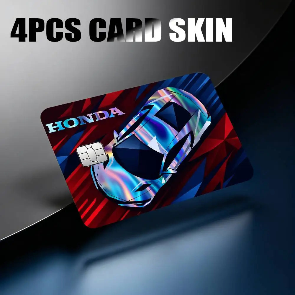 

FOR HONDA STICKERS Laser Reflective Card Skin Sticker For Debit Credit Card