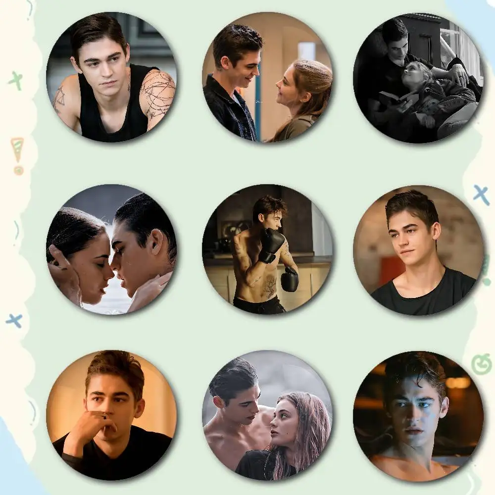 After Movie H-Hardin Premium Tinplate Round Lapel Pins: Cute Badge Brooches For Shoulder Bag Accessories, Souvenir Gifts