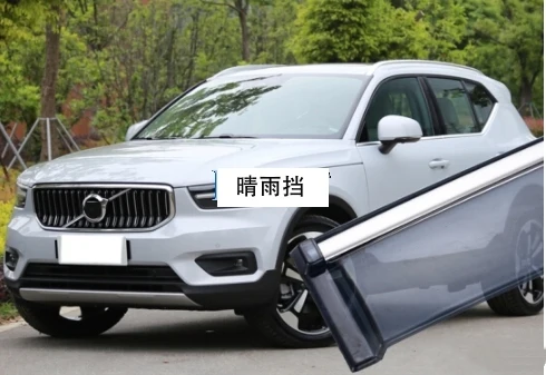 4pcs For Volvo XC40 2019-2020 Car Window Visor Vent Shade Rain Guard Door Visor Car Styling Accessories