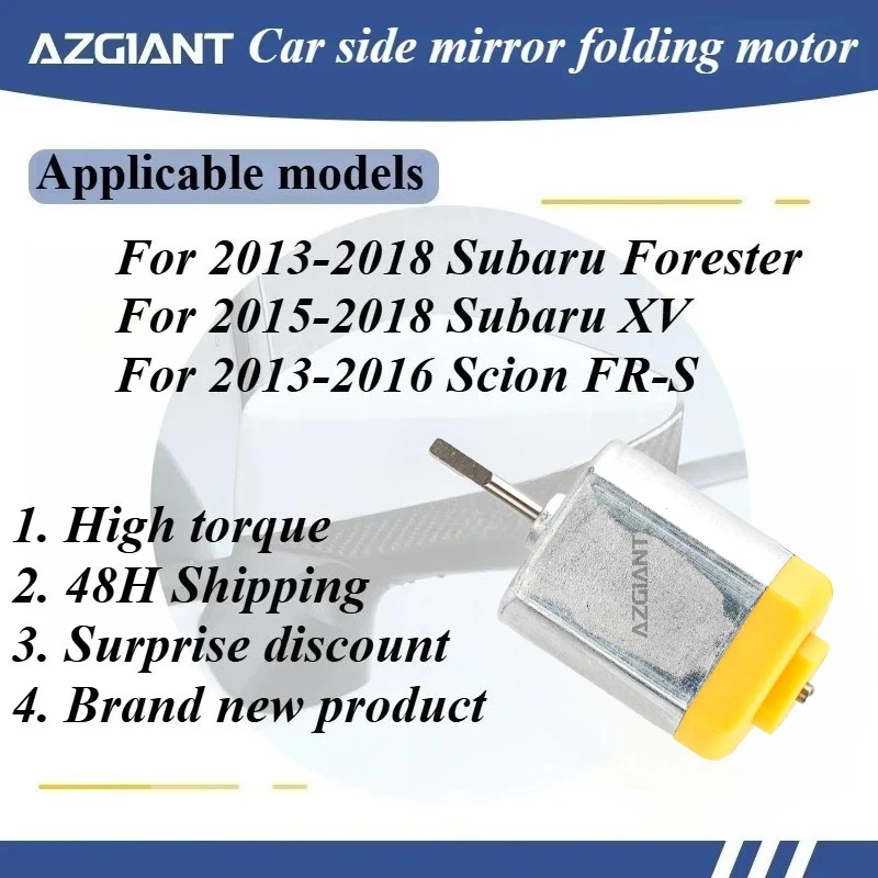 

For Subaru Forester XV Scion FR-S 2015-2016 Car Wing Mirror Folding Power Core Motor 12V Repair High Quality Inner Engine OEM