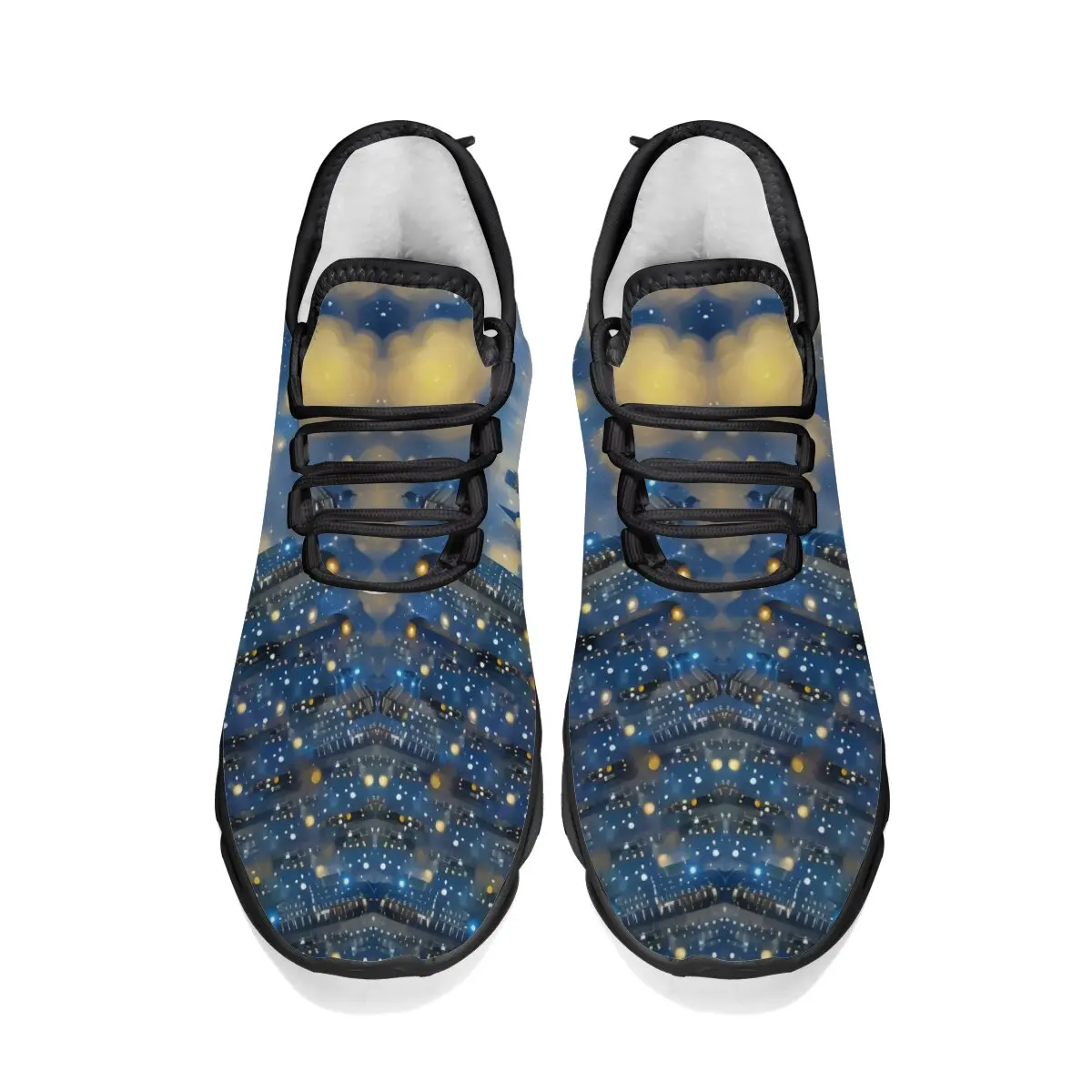 Легкая повседневная спортивная обувь из тканого материала на мягкой подошве для родителей и детей с мультяшным принтом и рождественской тематикой