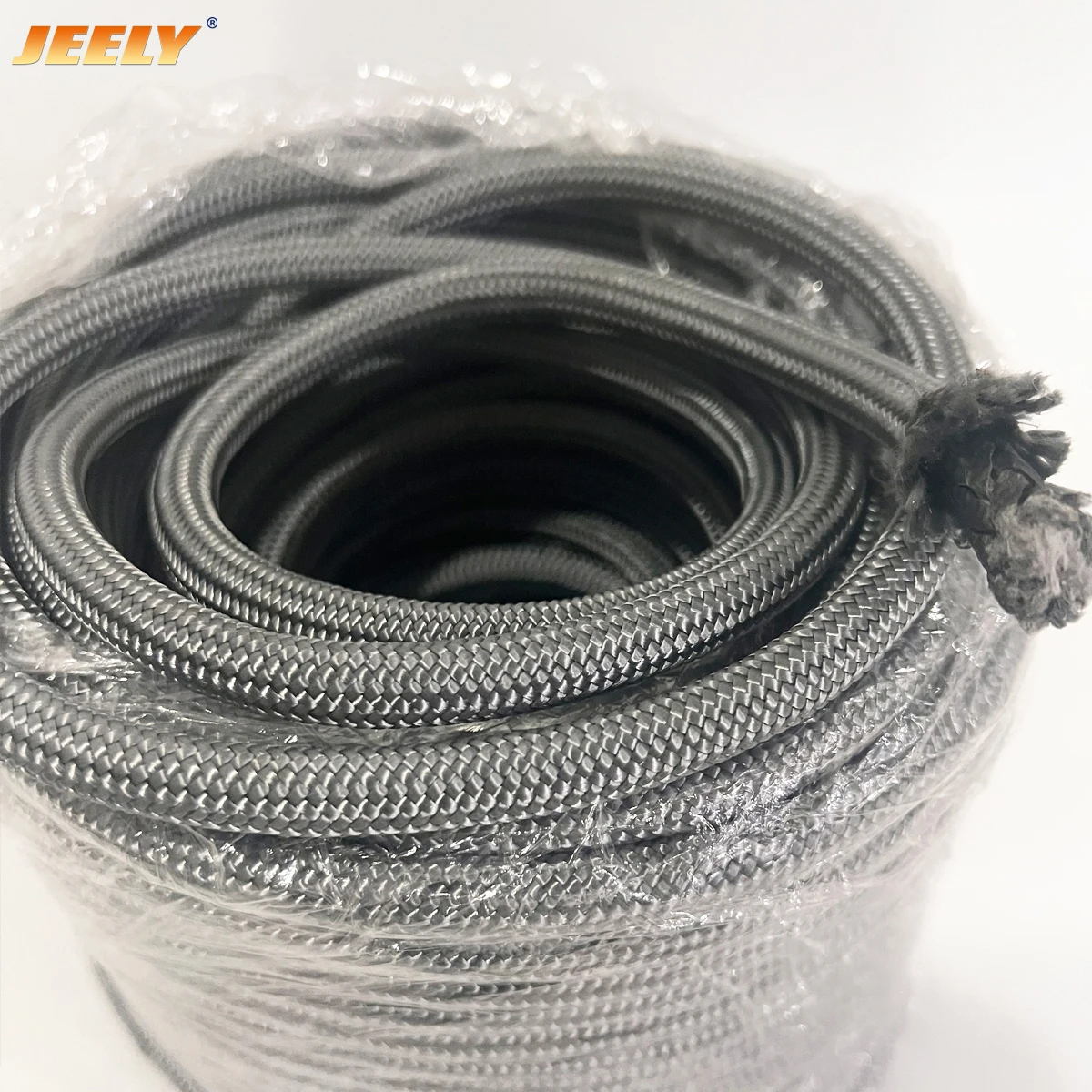 JEELY 8mm 10m UHMWPE Fiber Core With Polyester Jacket Sailboat Towing Rope Winch Rope