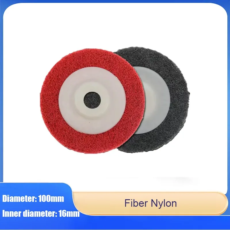 

100mm Nylon Fiber Polishing Wheel Suitable For Angle Grinders Metal Wood Surface Treatment Polishing Deburring Cleaning, Etc.