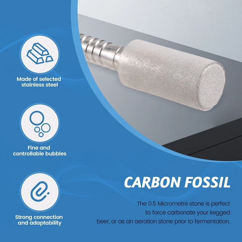 

A21I-0,5 диффузионный камень, сталь, аэрация карбонации пива для бочонков, инструменты для вина, аксессуары для бара