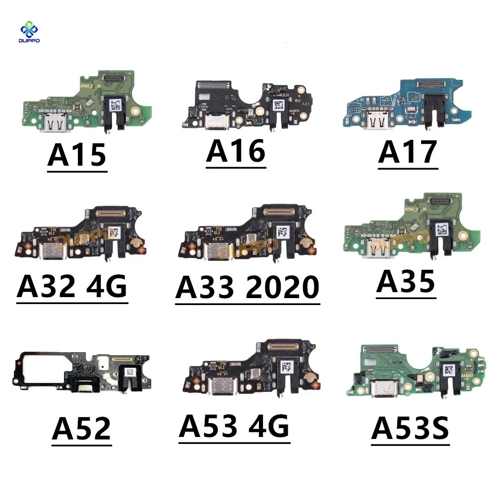 

USB Charge Dock Port Socket Plug Connector Flex Cable For OPPO A15 A16 A17 A32 A33 A35 A52 A52S 4GCharging Board Module