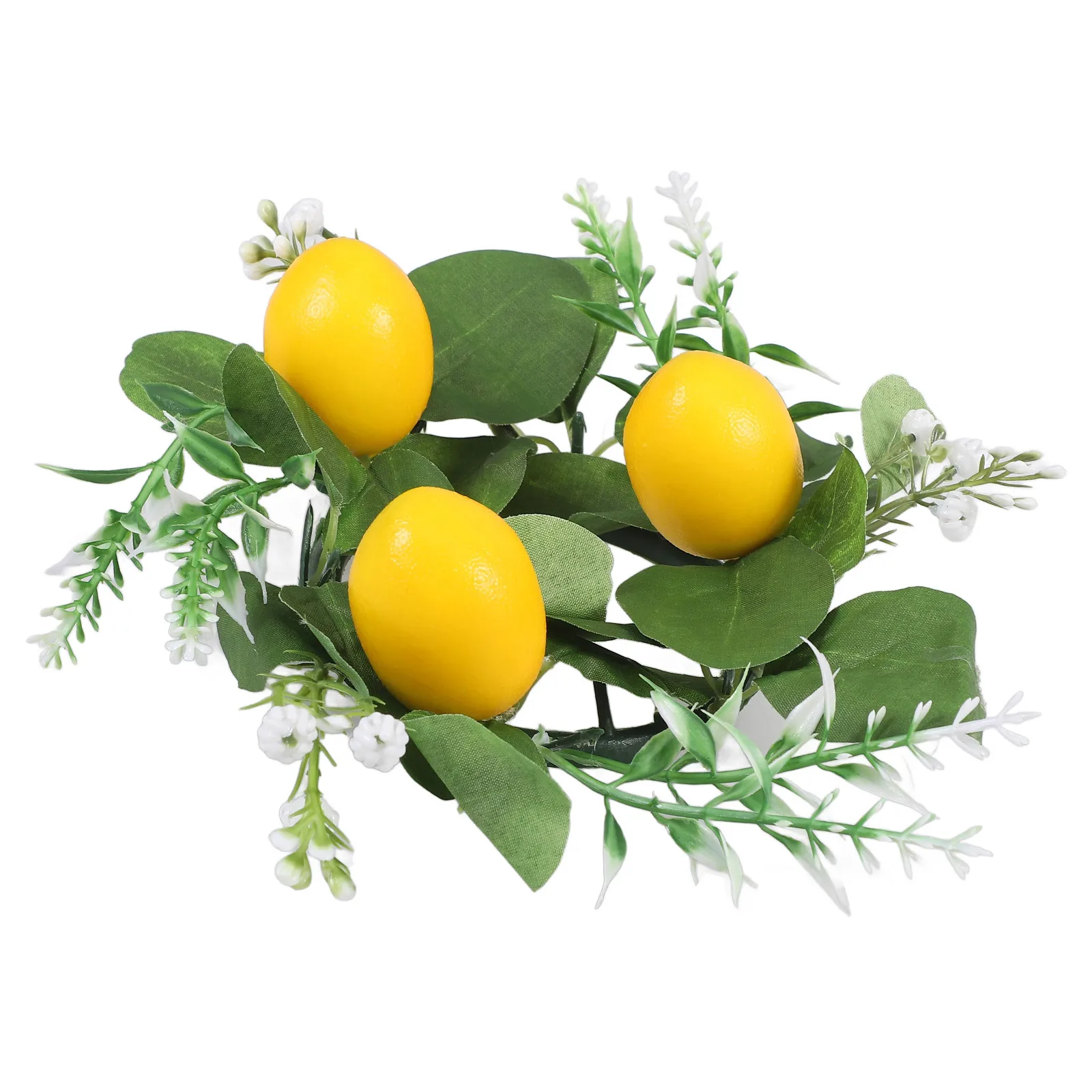

Artificial Lemon Wreath for Pillars Dining Table Decor Rings Wreaths Farmhouse Layout Props Wedding Party