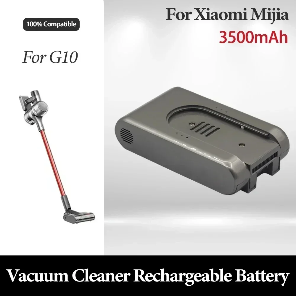 

18650 Battery Pack For Xiaomi Mijia G10 Handheld Cordless Vacuum Cleaner Battery for Mijia Extended Battery BMS 25.2v 3000mah