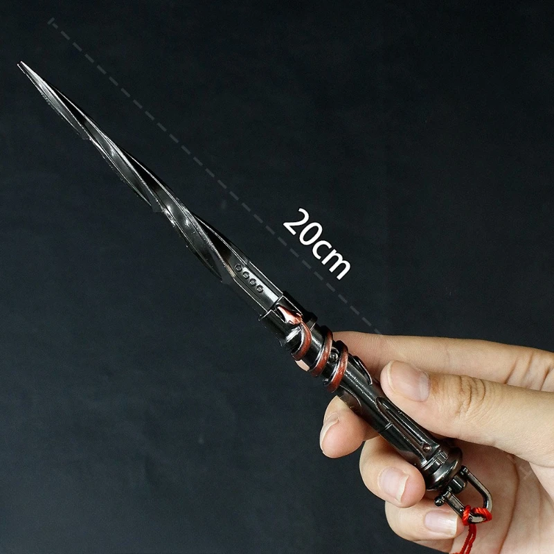 20cm/7.87in arena breakout coleção de modelos de brinquedo para fechar armas de combate placa dentes puxando armadura metal jogo periferia presente