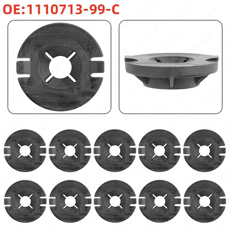 

10 шт. автомобильный зажим для крепления капота двигателя, зажим для украшения арки колеса, крепежный зажим для Tesla Model 3 1110713-99-C