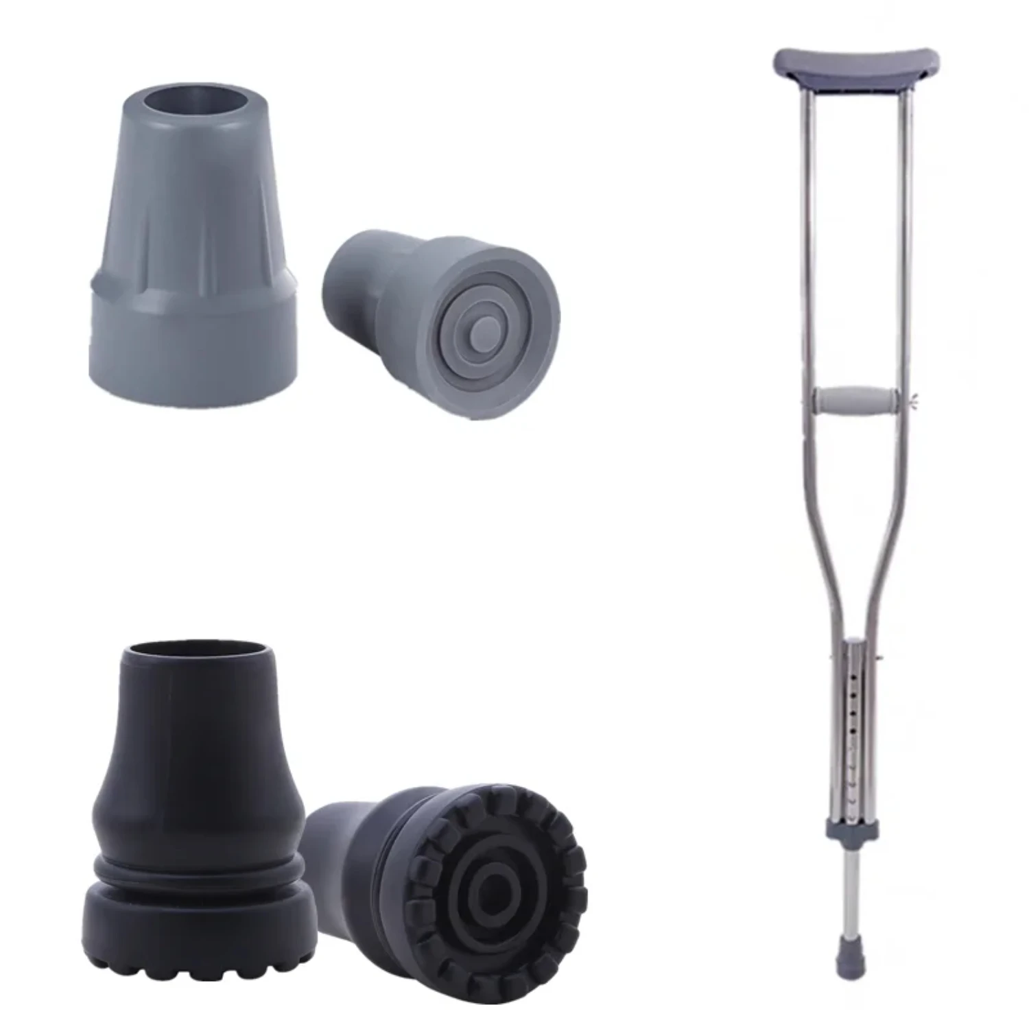 SXHWC Enhance Stability and Grip with Reliable Non-slip Rubber Bottom Pads for Trekking Pole Walking Stick Crutch Cane - Perfect