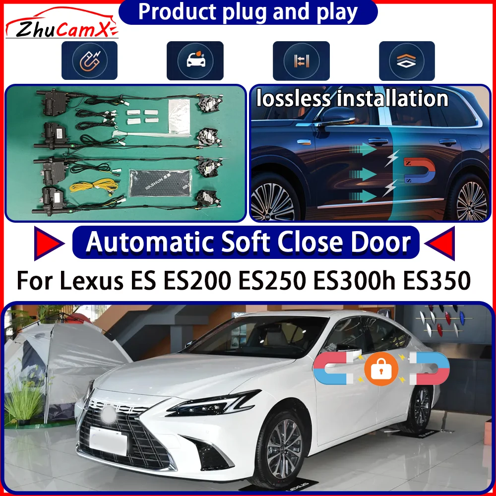 Door Lock Actuator for Lexus ES ES200 ES250 ES300h ES350 2013-2025 Soft Close Door Kit Power Latch System Auto Pull Door Easy