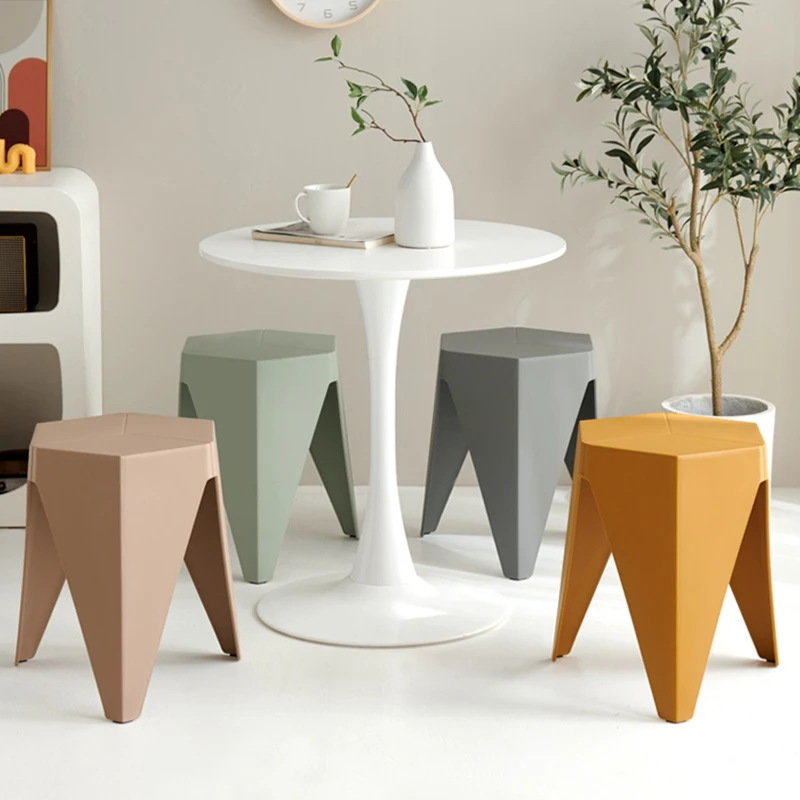 Bathroom Ultralight Stool Modern Plastic Kitchen Vanity Bar Stool Kitchen Dresser Hallway Bench Tabourets De Bar Furniture