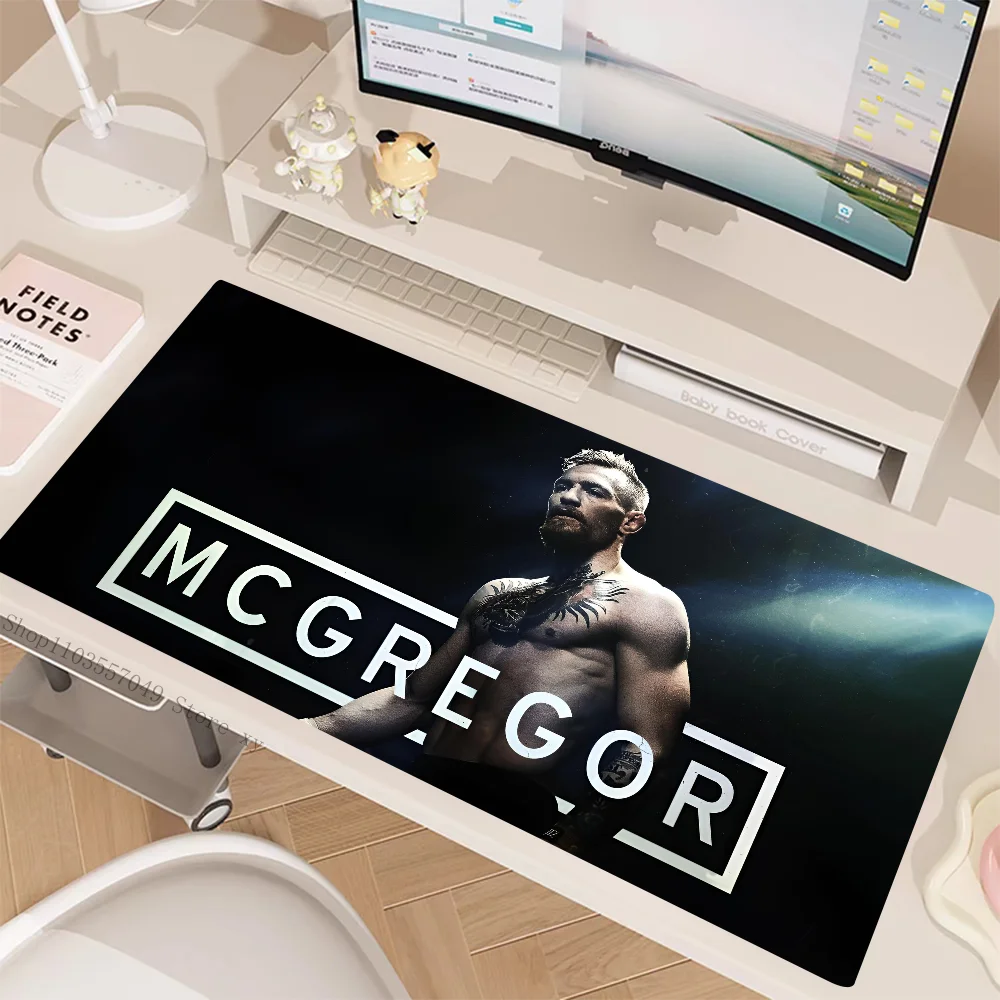 C-Conor M-McGregor Mousepad Desk Pad Gaming Accessories Prime Gaming XXL Keyboard Pad Stitched Pad