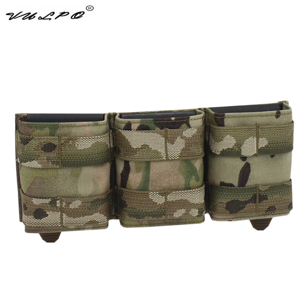 

VULPO Tactical 5.56 M4 Molle Triple Magazine Pouch KYWI Style Mag Pouch Holster For Hunting Airsoft Shooting