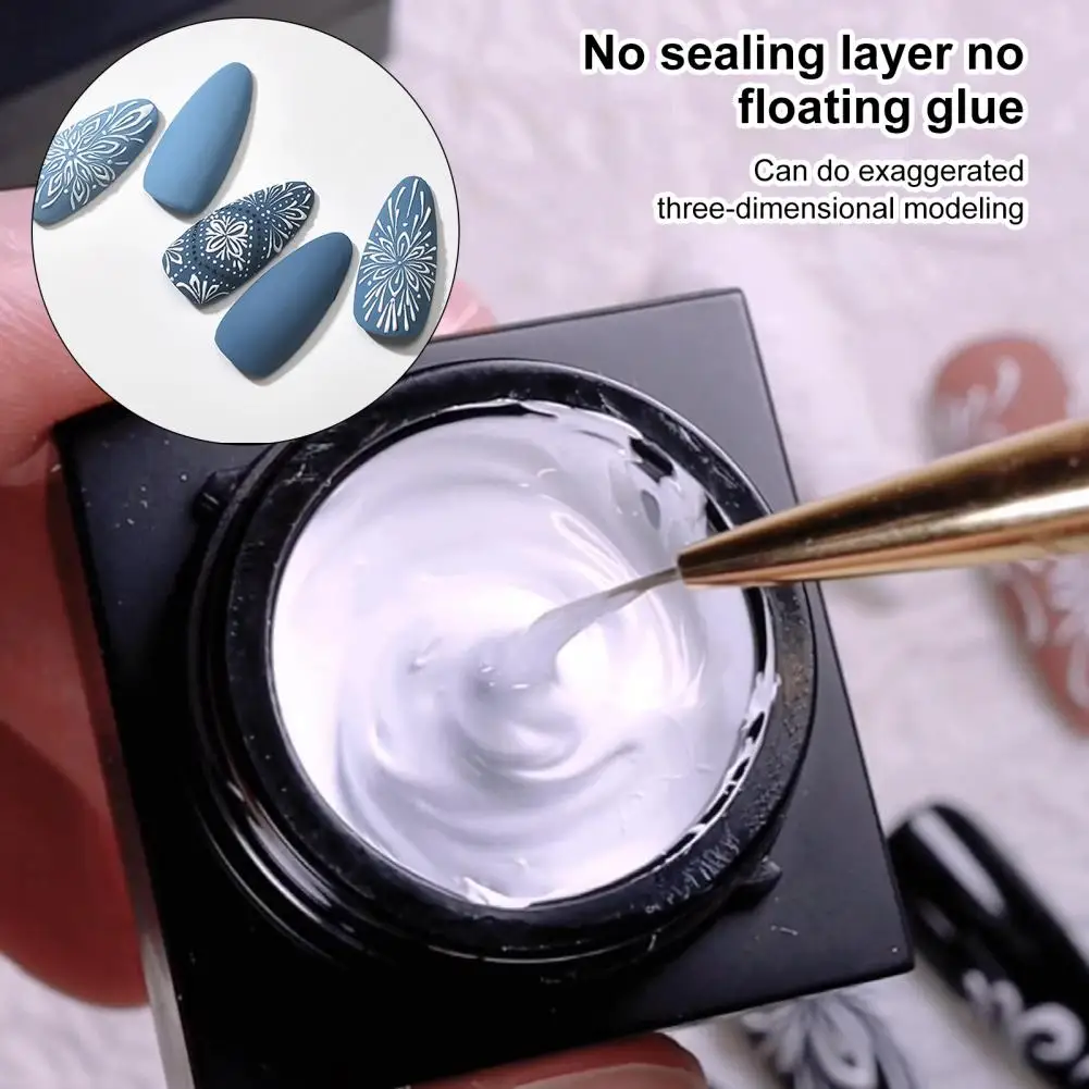 Solid Cream 5g Niet-irriterende Top Coat Gel Polish Nagellak Ingeblikte Gel Gel Nagellak Niet vloeiend voor Vrouwen