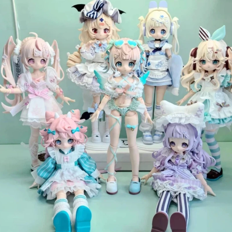 

Первая партия, подлинная Wanmeng Sugarygirls Bjd May Move Doll Onemore, 8 очков, Mjd Tide Play, слепая коробка, украшения, загадочная коробка, игрушка