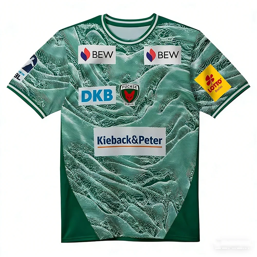 New FÜCHSE Berlin Handball Jersey 2026 Sportswear - Breathable, Comfortable, Stylish, and Loose-fittingTraining Handball T-shirt