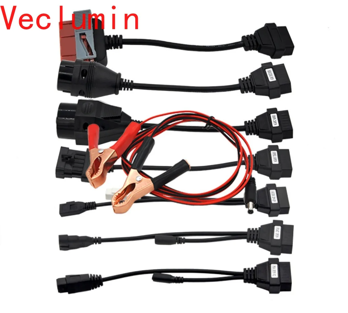 

Full Set 8PCs Car Cable Car Line OBD2 Adapter Cable Vehicle Inspection Line Adapter Cable for Professional Vehicle Diagnostics