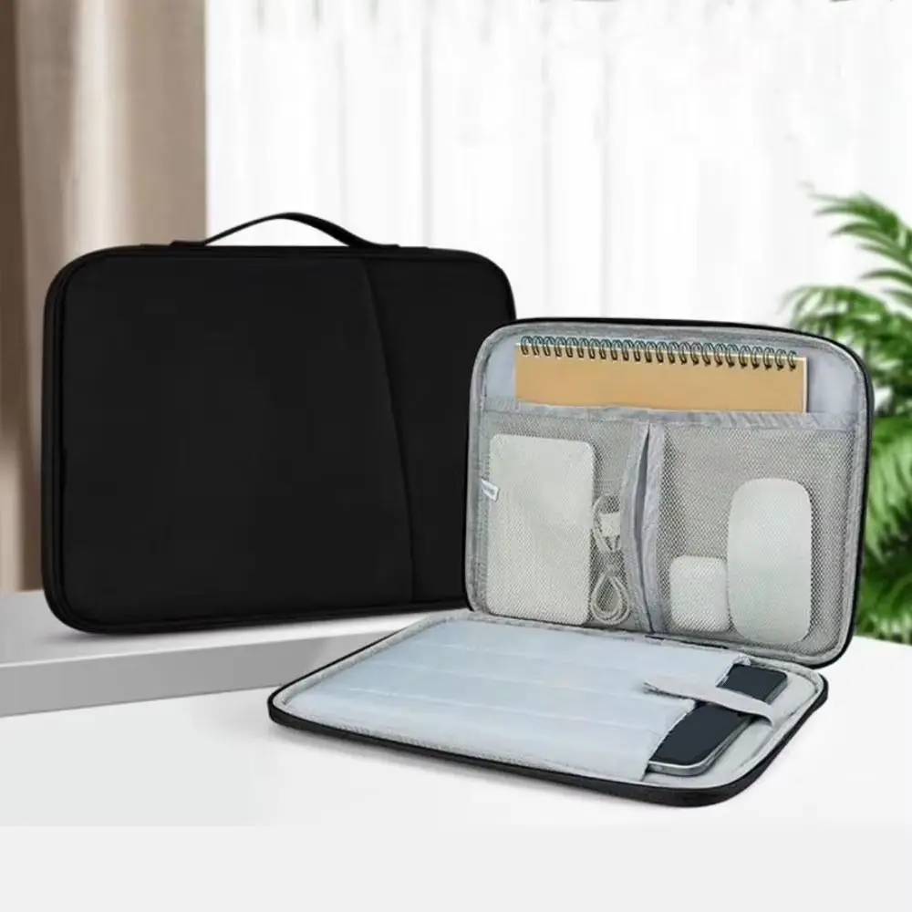 

With Handle Laptop Bag Lightweight Waterproof Computer Notebook Sleeve 11in Dual Zipper Tablet Case Cover Business