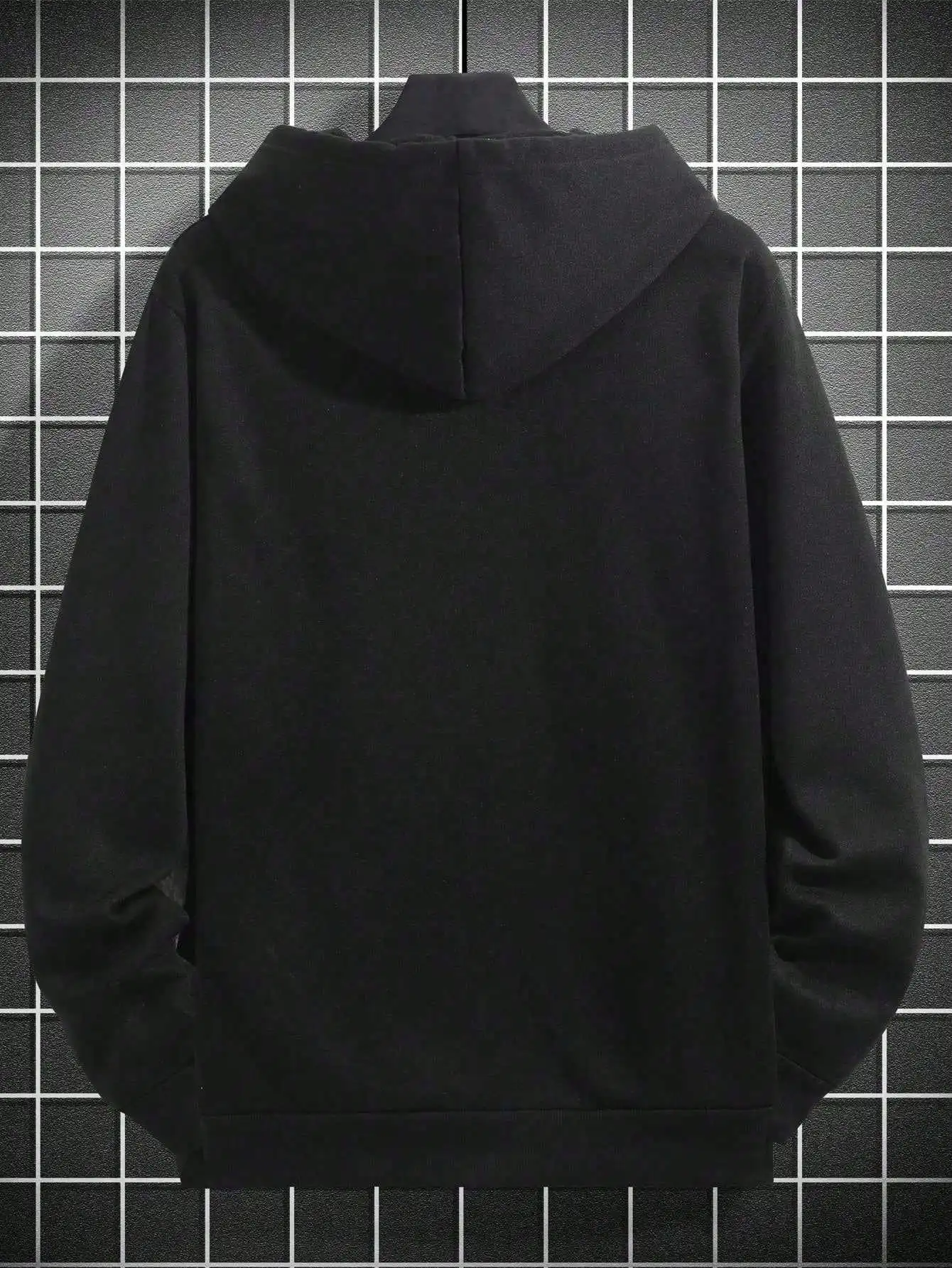 Men Basketball Player Silhouette Word Art Graphic Hoodie Dunk Basketball Terminology Text Print Pullover Sweatshirt Autumn Winter Kangaroo Pocket Black Streetwear Hooded Tops Unisex