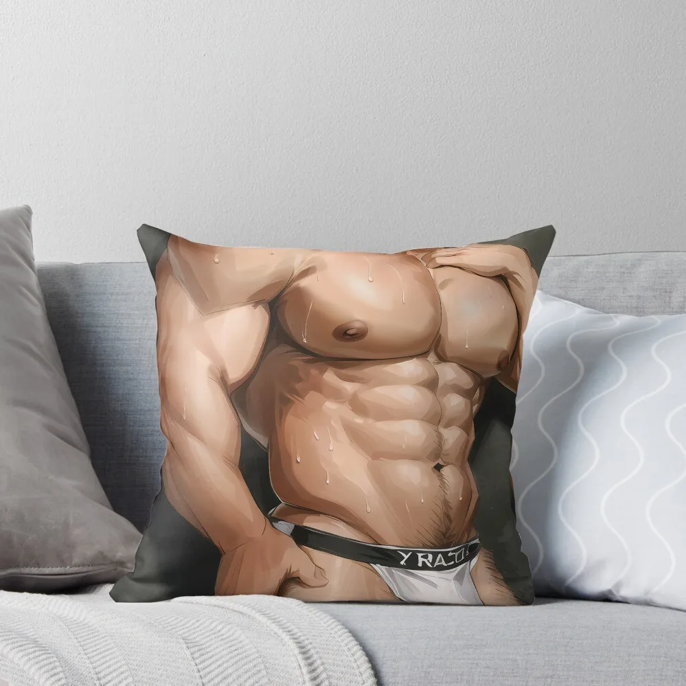 White Underwear Model Bulge Throw Pillow pillows decor home Pillow Cases Decorative Covers For Sofas pillow