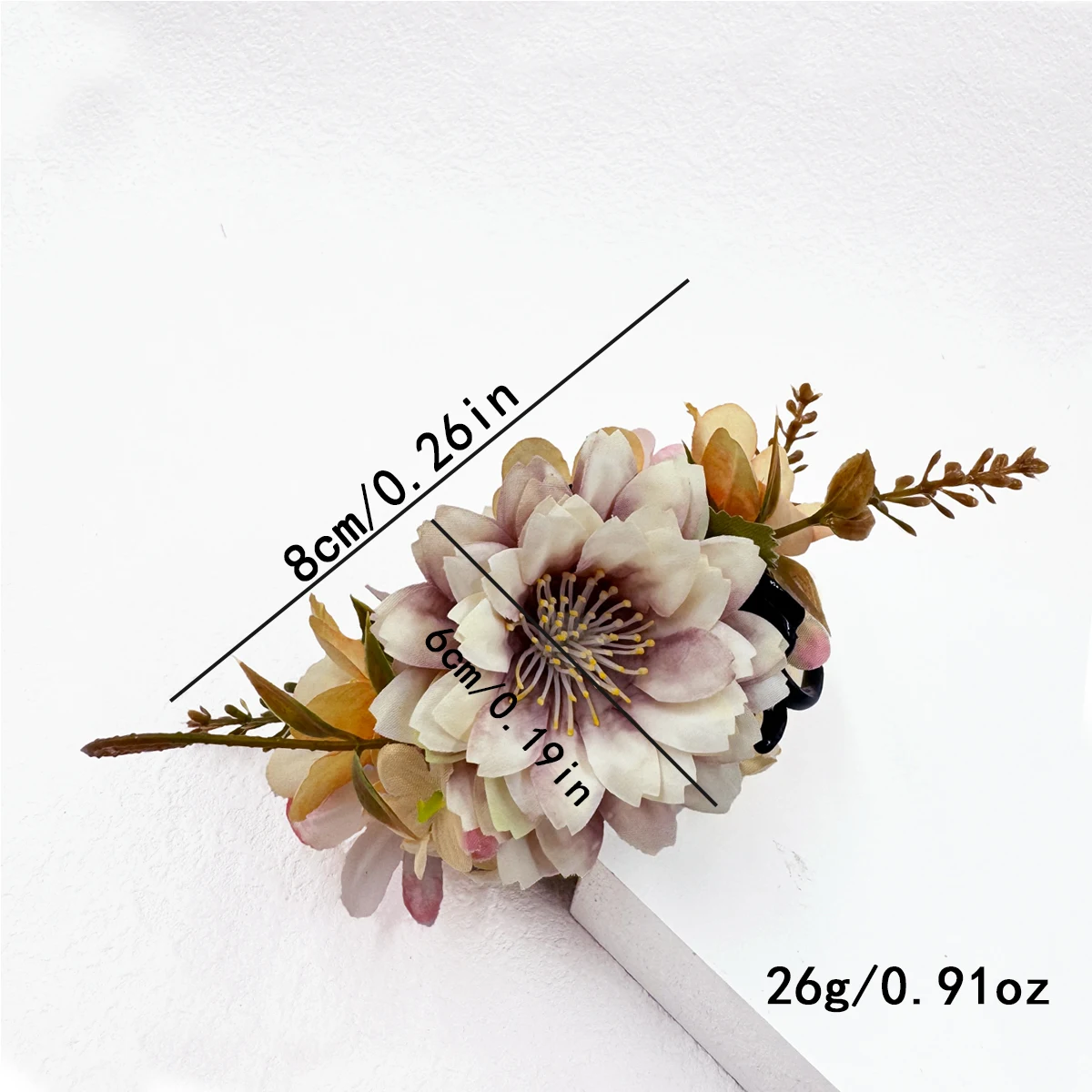 Fabric Rose Flower Claw Clips For Women Girls Hair Clip Barrette Sweet Flowers Fashion Grab Shark Clip Hair Clamps Accessories