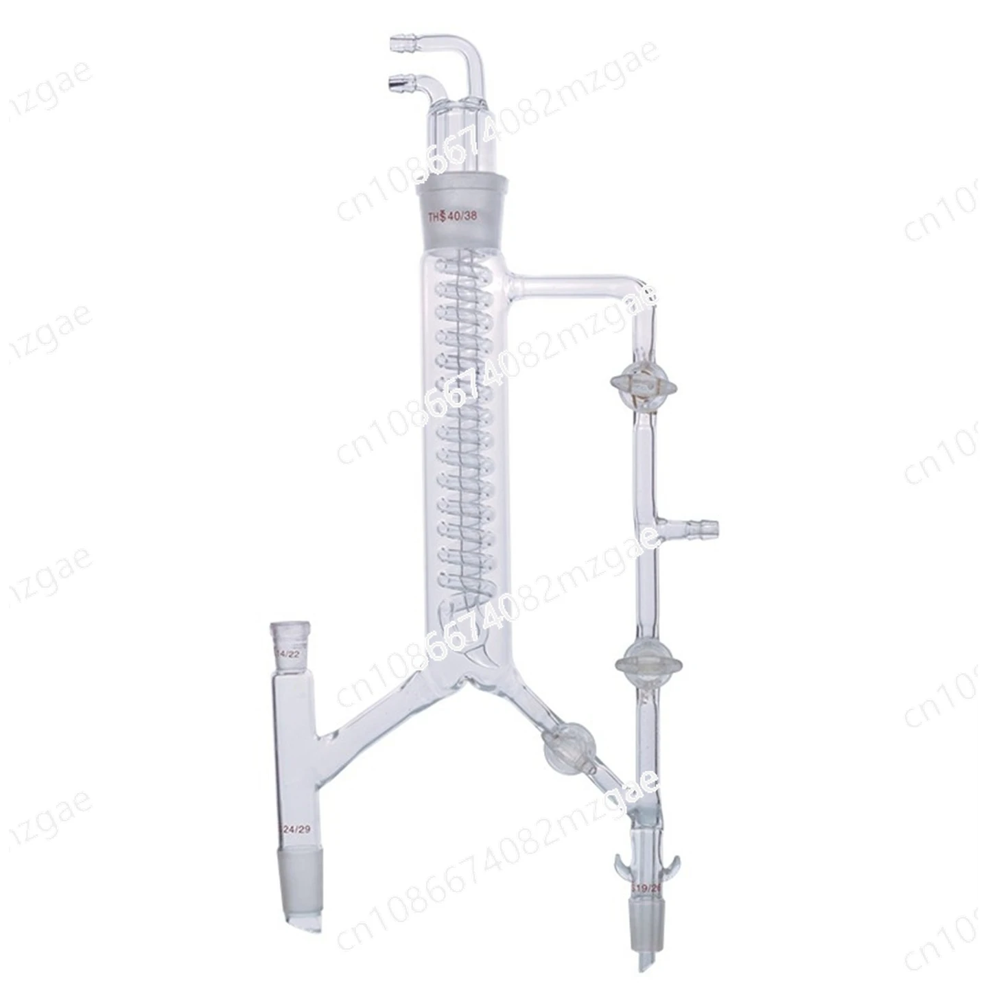 Cabeçote de fracionamento 5221, Cabeçote de fracionamento serpentina reta, Cabeçote de retificação, Dispositivo de torre com pistão, Pistão de PTFE