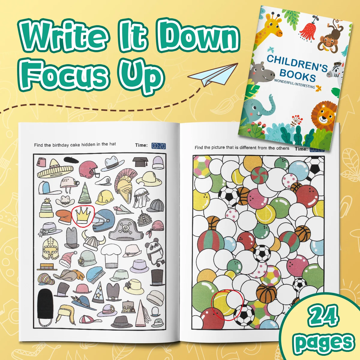 Children Shape Coloring Workbook, Fun Brain Teaser Practice, Help Kids Strengthen Fine Motor Skills & Hand-eye Coordination