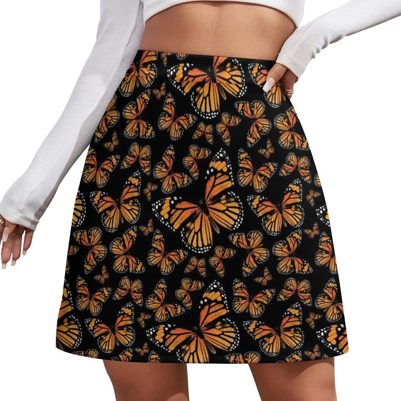 Monarch Butterflies Monarch Butterfly Vintage Butterflies Butterfly Patterns Mini Skirt summer skirts Women skirt Mini Skirt