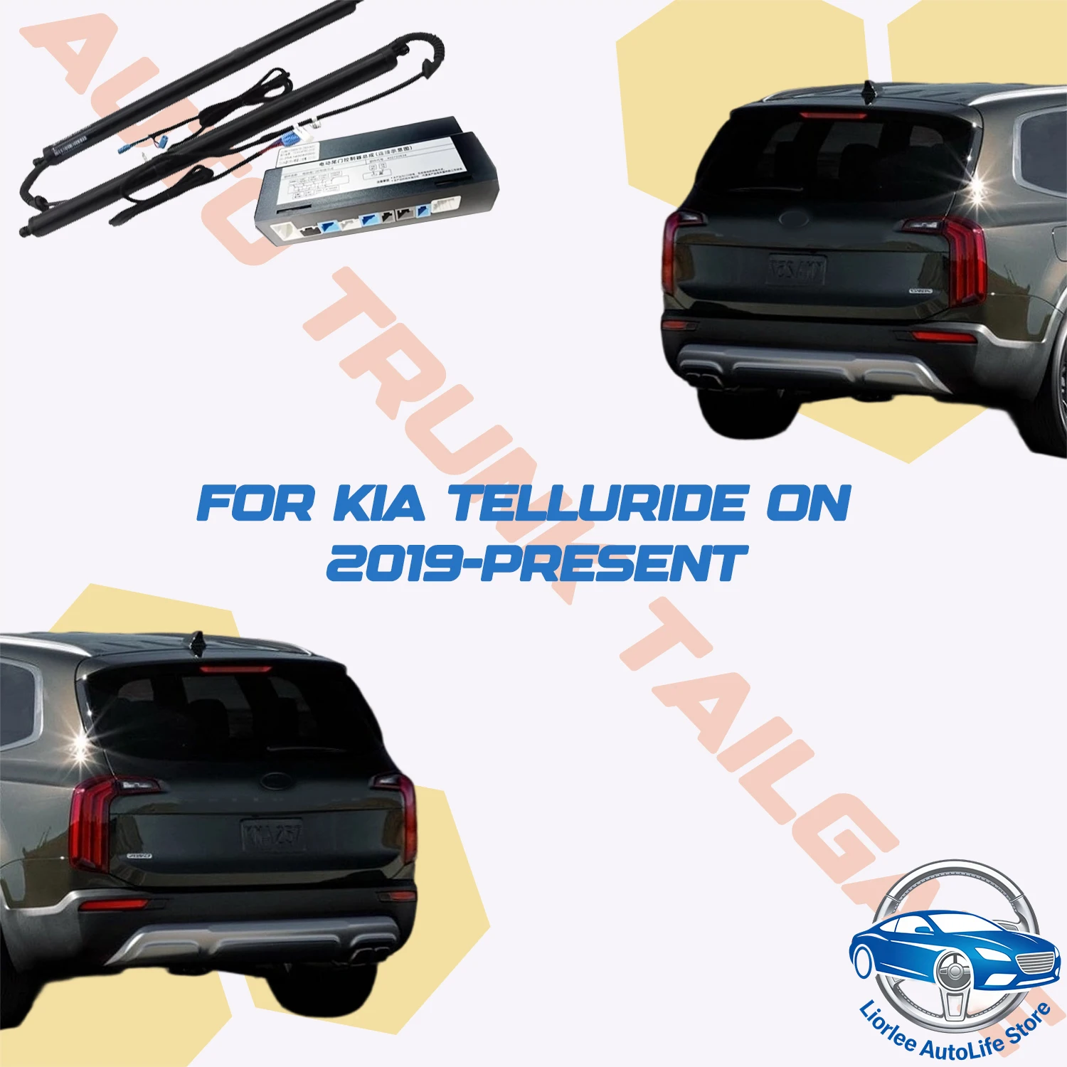 For Kia Telluride ON 2019-Present Car Power Trunk Lift Electric Hatch Tail Gate Strut Auto Rear Door Actuator
