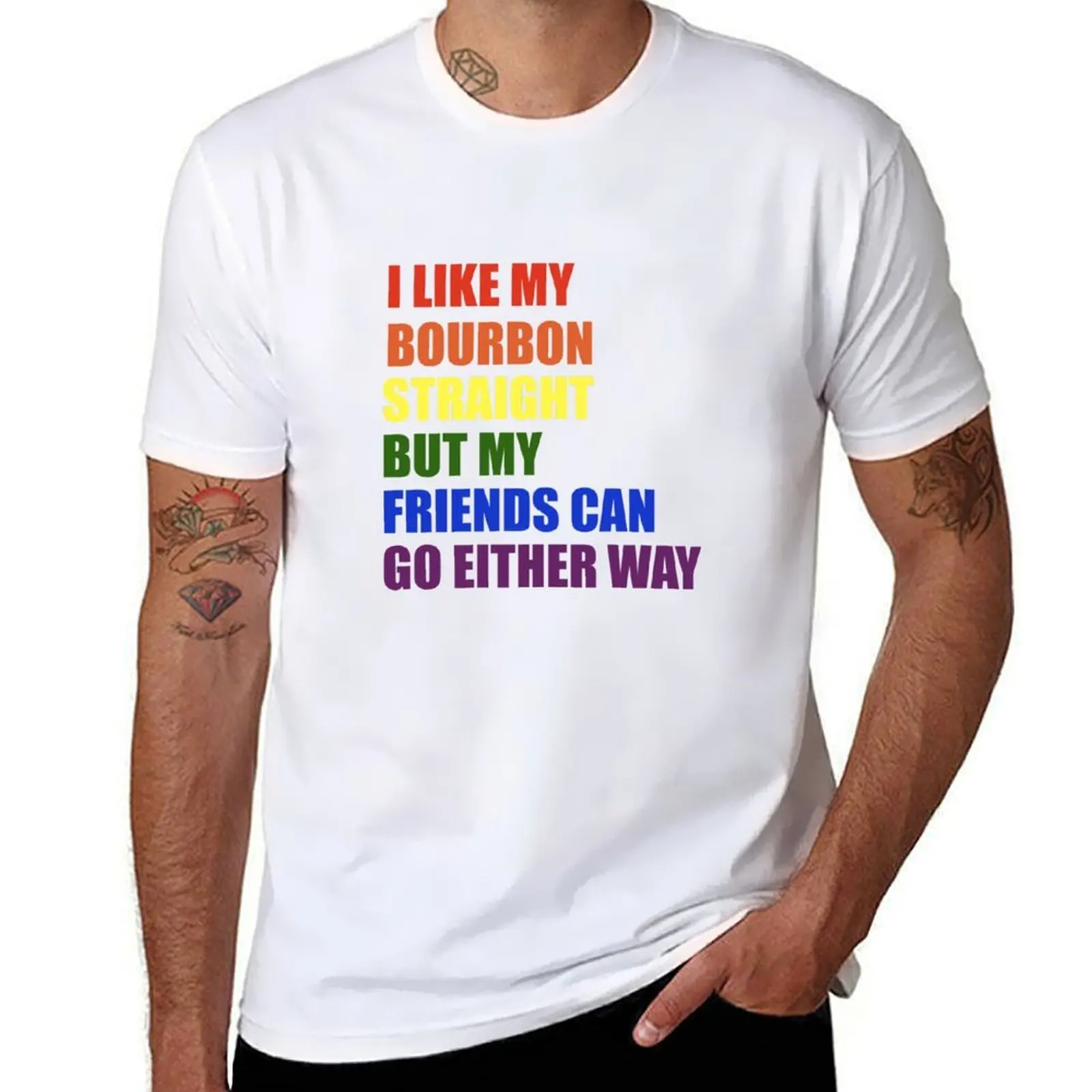 

I Like My Bourbon Straight T-Shirt man t shirts for men t shirt man designer T-Shirt