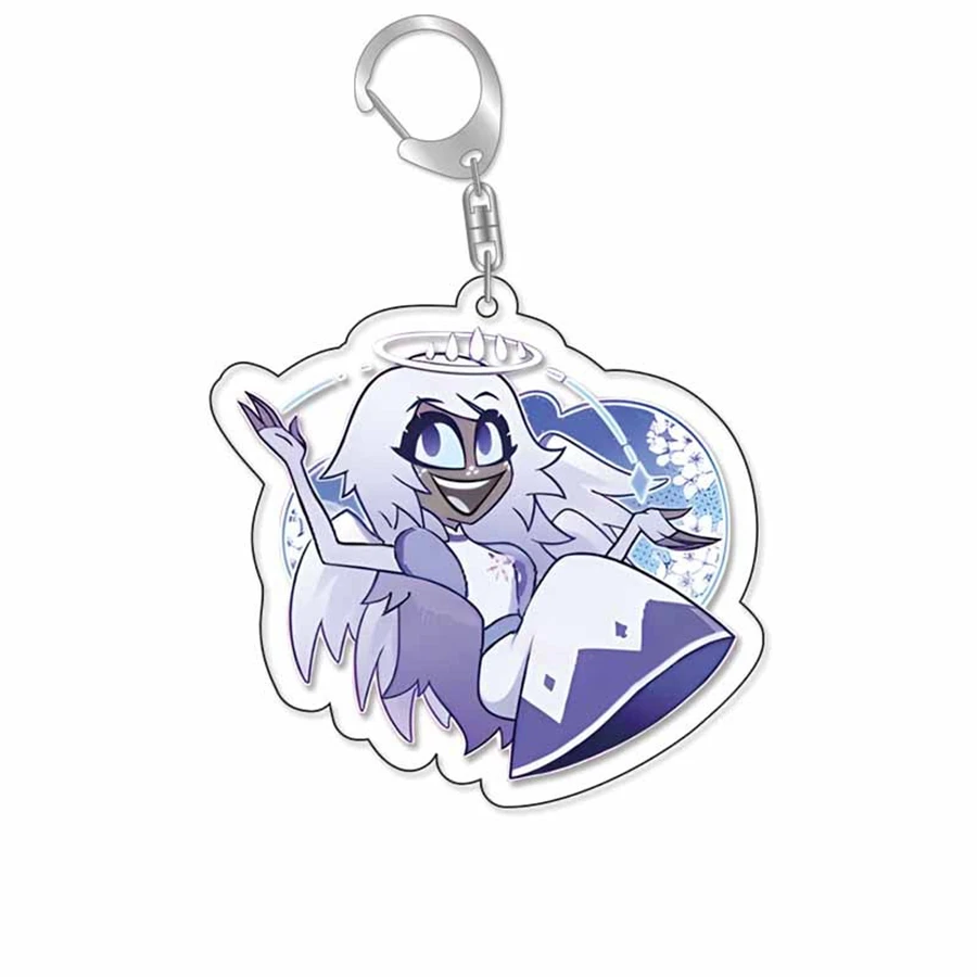 Anime acrylic keychain -Vaggie Alastor Cute Y2K Cartoon Pendant, suitable for bags and keys, perfect gift for fans car key bag