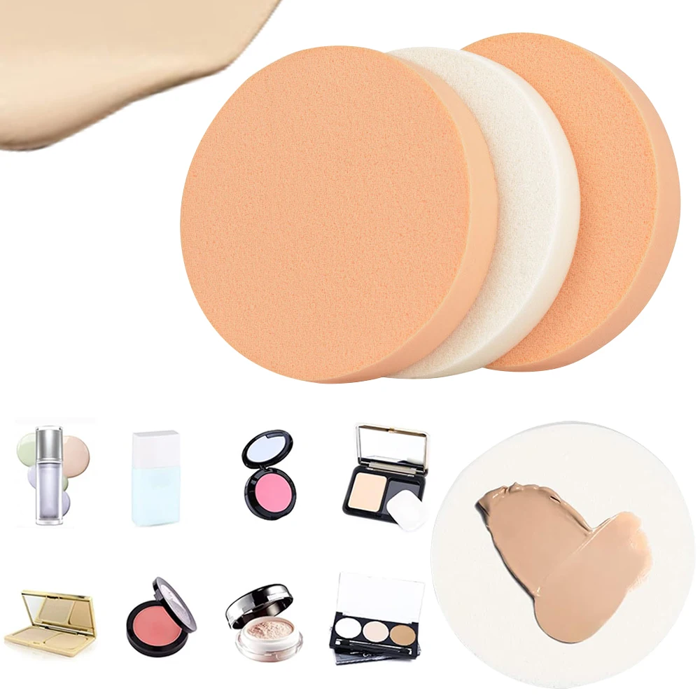 10PCS Soffio di polvere Applicatore di trucco Spugna Strumento di bellezza Soffio di polvere per il viso Spugna cosmetica Pad Frullatore di polvere per secco e bagnato