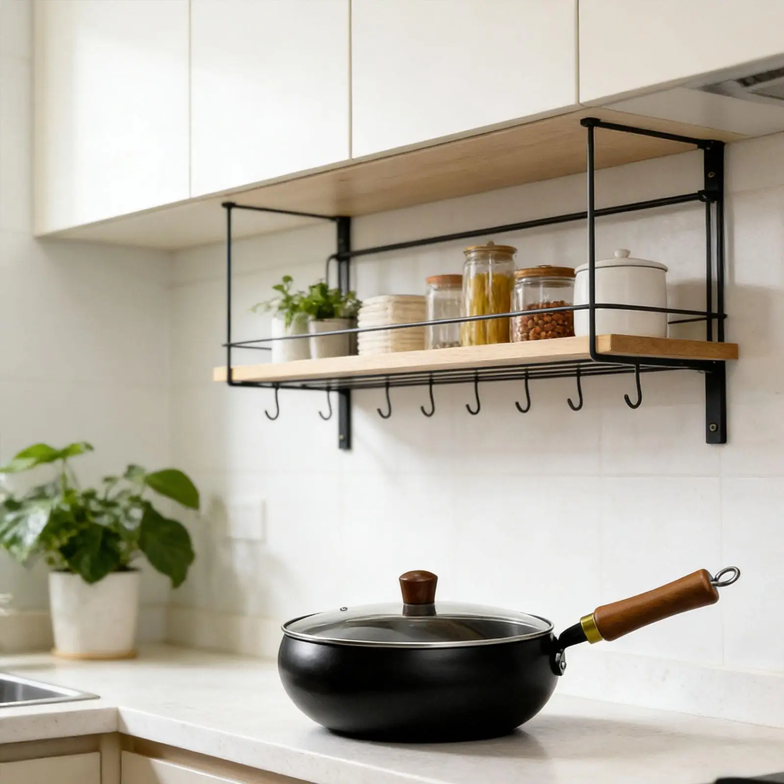 

Усовершенствованная чугунная сковорода-вок с антипригарным покрытием, широким плоским дном, для жарки и перемешивания, с крышкой, для приготовления пищи на кухне