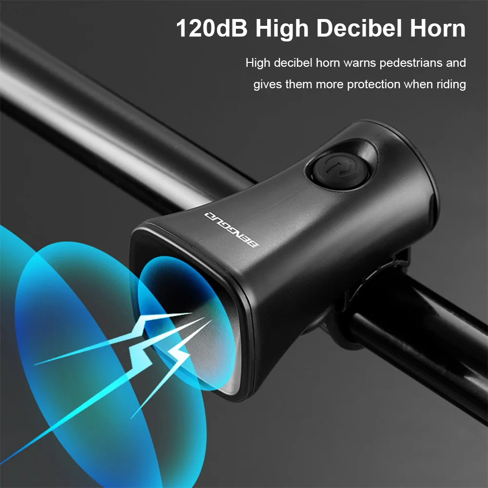 120 dB Bike Electric Horn Warning Safety Bell Siren Bicycle Handlebar Alarm Ring Bell Cycling Scooter Bike Accessories