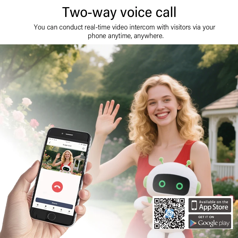 Dahua VTO2211G-WP-S2 Videocitofono WiFi da 2 MP Visione notturna HD Campanello PoE Stazione porta villa completamente digitale Scheda IC/APP/Sblocco VTH