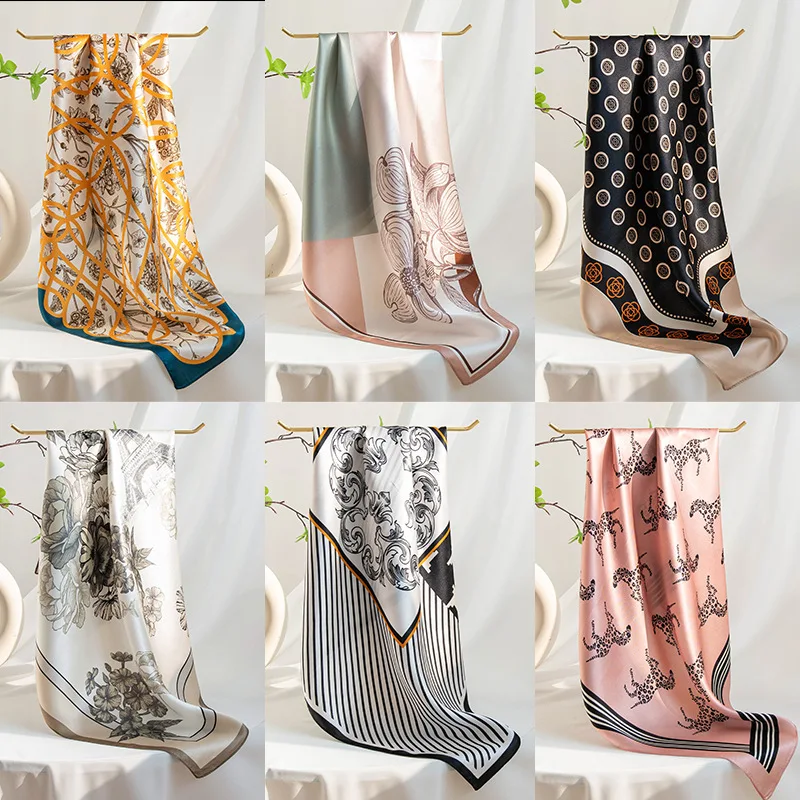 Spring and Summer New 70cm Small Square Towel Scarf Women's All-Match Lightweight Shawl