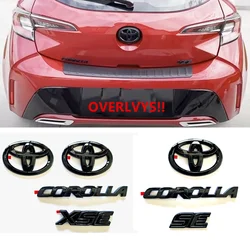 New Glossy Black Overlay EMBLEM for Toyota COROLLA 2020-2024 SEDAN  XSE LE Lcar accessoirr PT948-02200-02